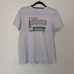 BRANDY MELVILLE PARIS TEE, ONLY WORN ONCE